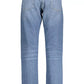 Chic Faded Blue Denim Jeans