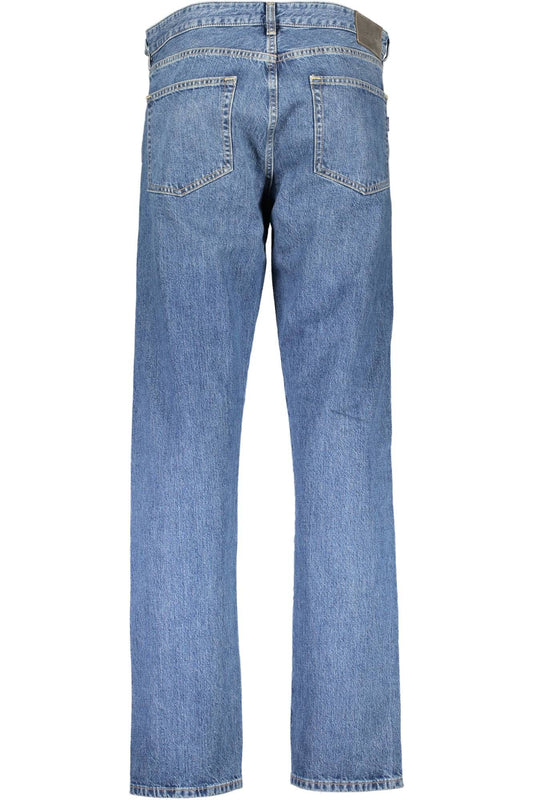 Chic Faded Blue Denim Jeans