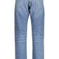 Chic Faded Blue 5-Pocket Designer Jeans
