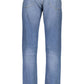 Chic Blue Faded Jeans with Classic Logo Detail