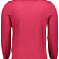 Elegant Red Wool Mock Neck Sweater