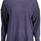 Chic Blue Contrast Detail Longsleeve Shirt