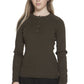 Elegant Green Wool Sweater with Button Detail