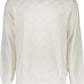 Elegant White Cotton Sweater