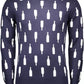 Classic Blue Cotton Sweater with Logo