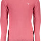 Chic Red Cotton Round Neck Sweater