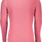 Chic Red Cotton Round Neck Sweater