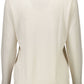 Elegant Beige Wool Sweater with Classic Logo