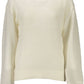 Elegant White Wool-Blend Sweater