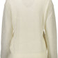 Elegant White Wool-Blend Sweater