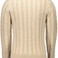 Chic Beige Wool Sweater with Classic Logo