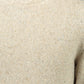 Beige Woolen Sweater with Classic Logo