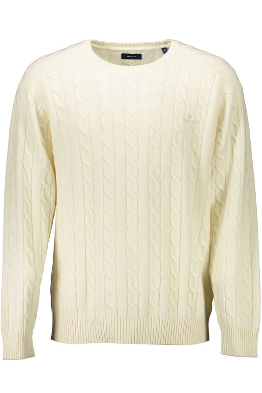 Elegant White Wool Sweater