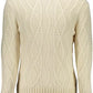 Elegant White Wool-Blend Sweater for Men