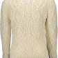 Elegant White Wool-Blend Sweater for Men