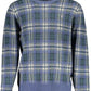 Elegant Blue Wool-Blend Sweater for Men