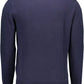 Chic Blue Wool-Cashmere Men's Sweater