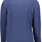Classic Blue Wool Sweater with Logo