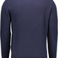 Elegant Blue Woolen Sweater with Classic Logo