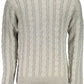 Elegant Gray Wool Sweater with Round Neck
