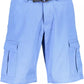 Elegant Light Blue Bermuda Shorts
