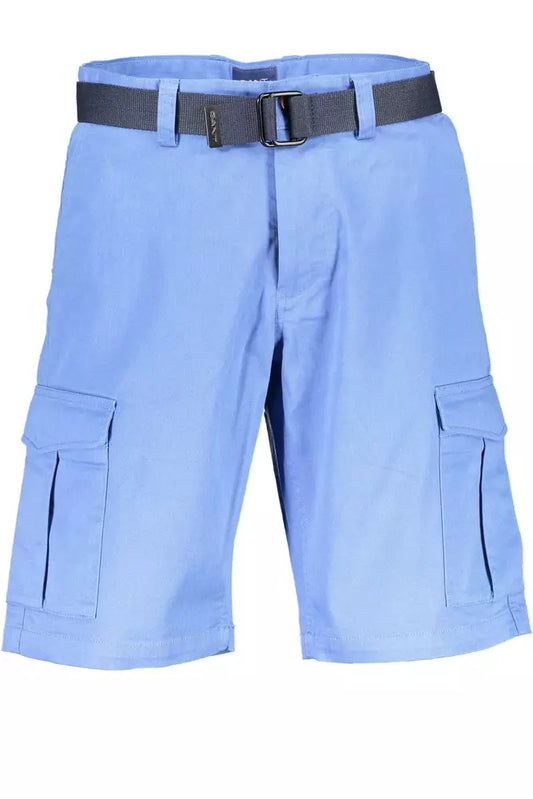 Elegant Light Blue Bermuda Shorts