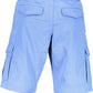 Elegant Light Blue Cotton Bermuda Shorts