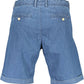 Chic Light Blue Cotton Bermuda Shorts