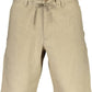 Elegant Beige Linen Bermuda Shorts