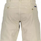 Chic Beige Bermuda Shorts with Subtle Logo Detail