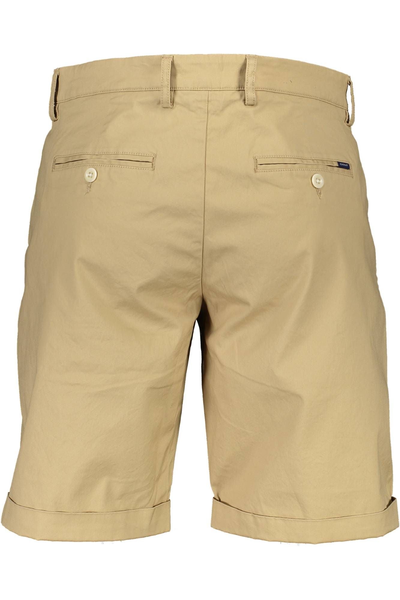 Organic Cotton Beige Bermuda Shorts