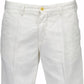 Elegant White Bermuda Shorts with Classic 5-Pocket Design