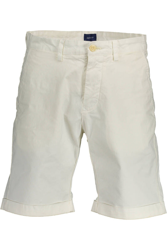 Chic White Bermuda Shorts with Classic 5-Pocket Design