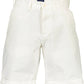 Chic White Bermuda 5-Pocket Shorts
