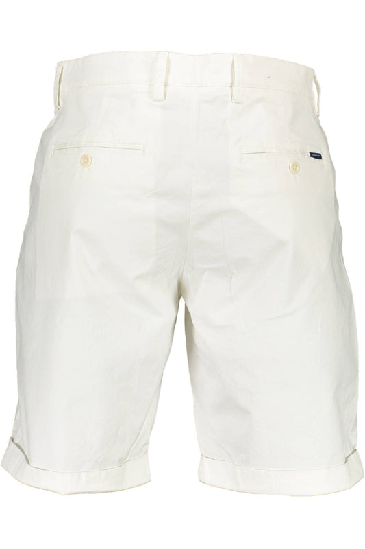 Chic White Bermuda 5-Pocket Shorts