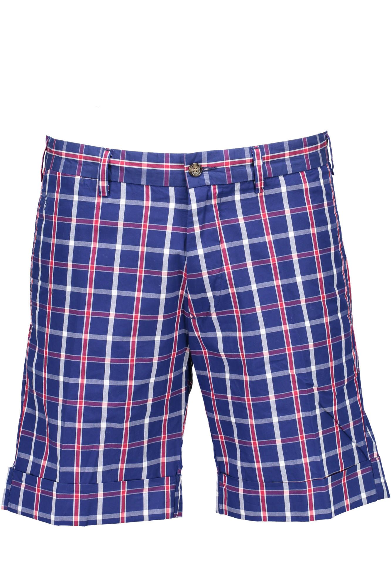 Elegant Bermuda Blue Cotton Shorts