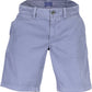 Chic Blue Organic Cotton Bermuda Shorts