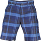 Elegant Blue Bermuda Shorts with Signature Logo