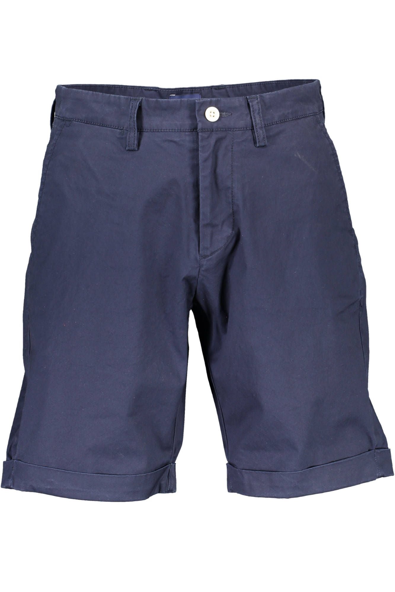 Chic Blue Bermuda Shorts with Stretch for Men