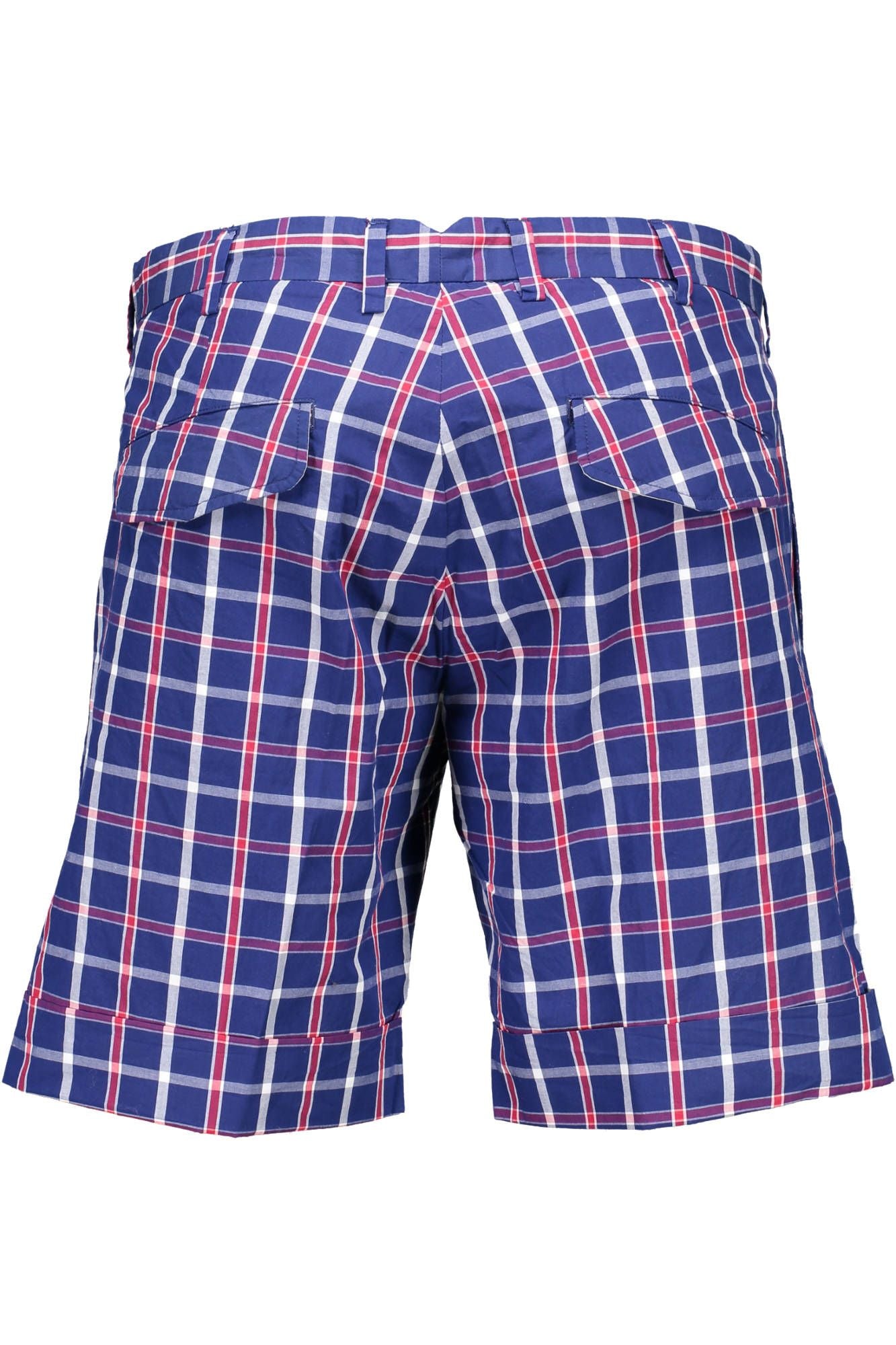 Elegant Bermuda Blue Cotton Shorts