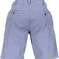 Chic Blue Organic Cotton Bermuda Shorts
