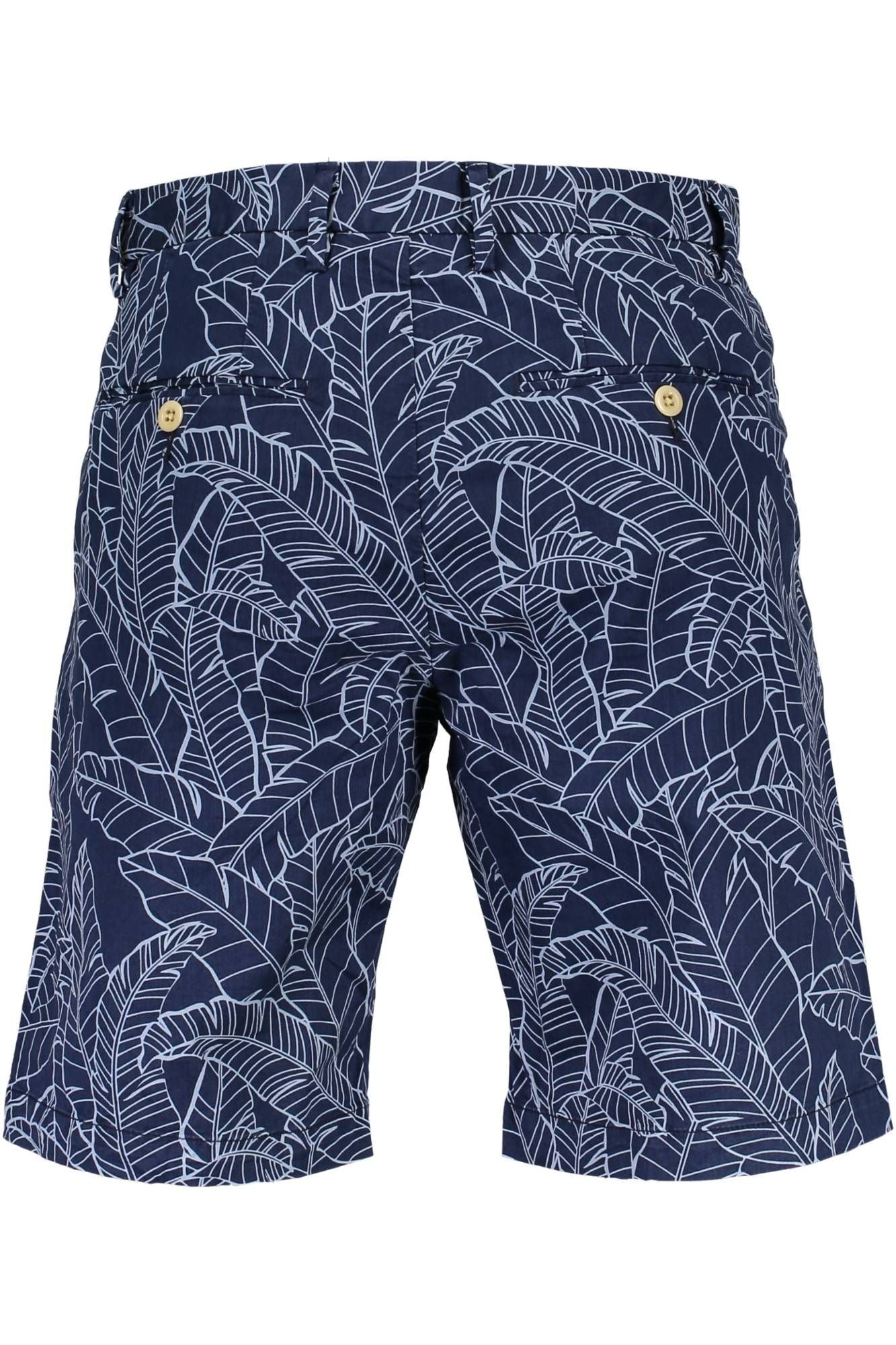 Elegant Blue Bermuda Shorts with Refined Detailing