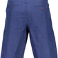 Elegant Linen Bermuda Shorts in Subtle Blue