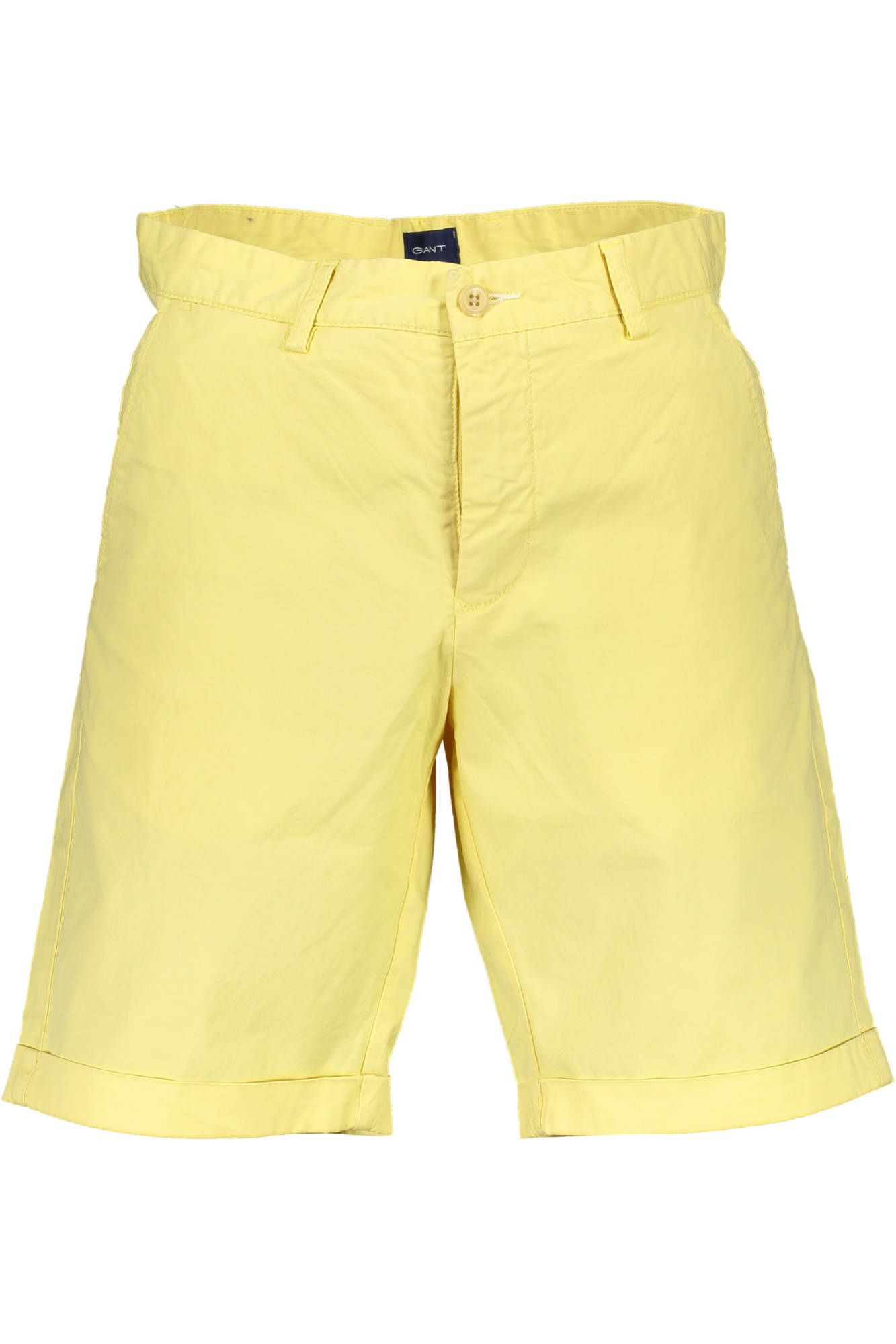 Sunny Yellow Cotton Bermuda Shorts