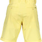 Sunny Yellow Cotton Bermuda Shorts