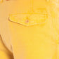 Sunshine Yellow Cotton Bermuda Shorts