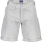 Chic Gray 5-Pocket Bermuda Shorts