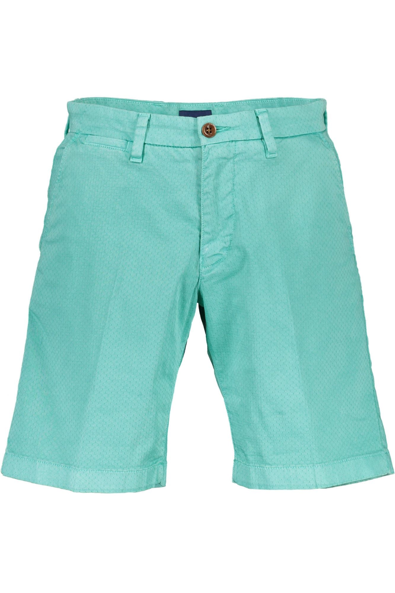 Chic Green Cotton Bermuda Shorts