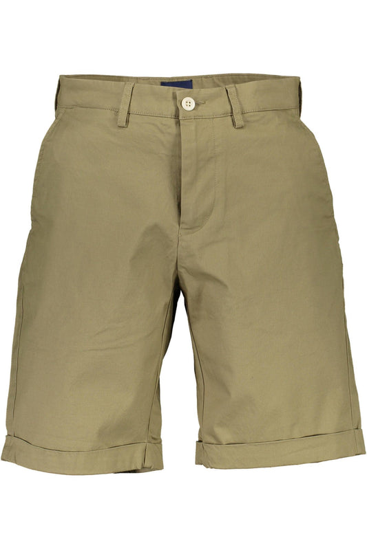 Chic Green Bermuda Summer Shorts