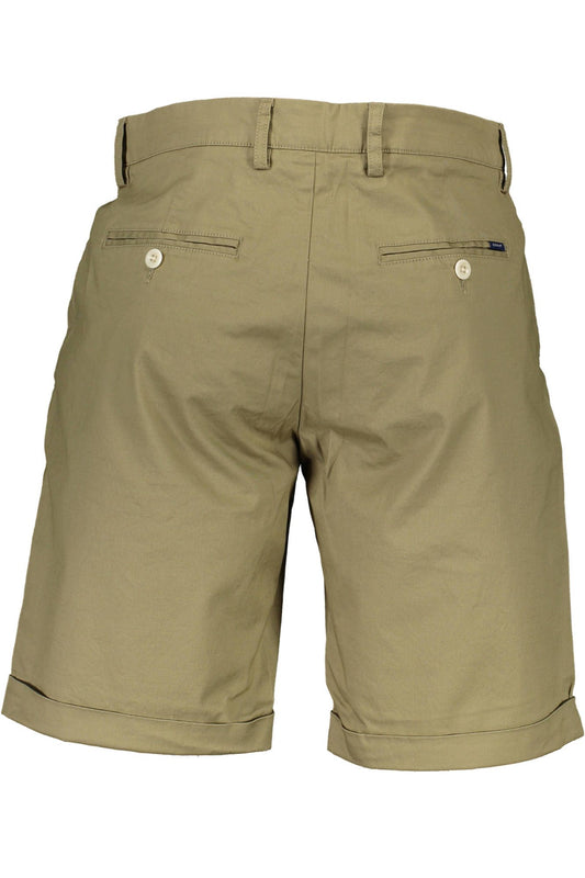 Chic Green Bermuda Summer Shorts